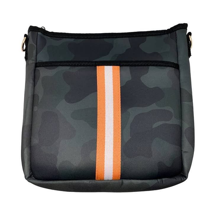 Neopren crossbody grön Camo Messenger väska med ränder för wholesale av Cthru Purses