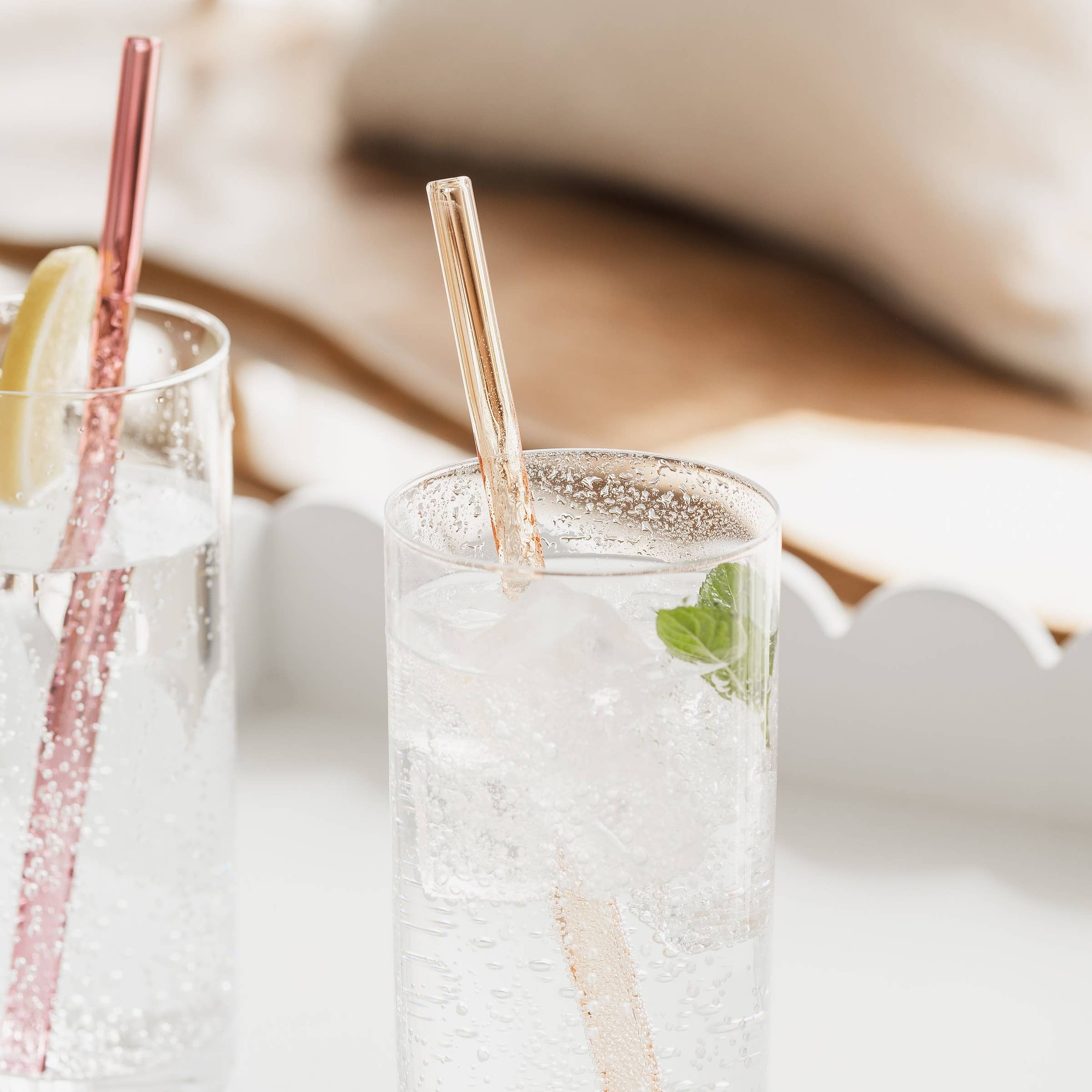 UBERSTAR – wholesale Drinking straw – Twist Glass Coloured Straws - Set of 47