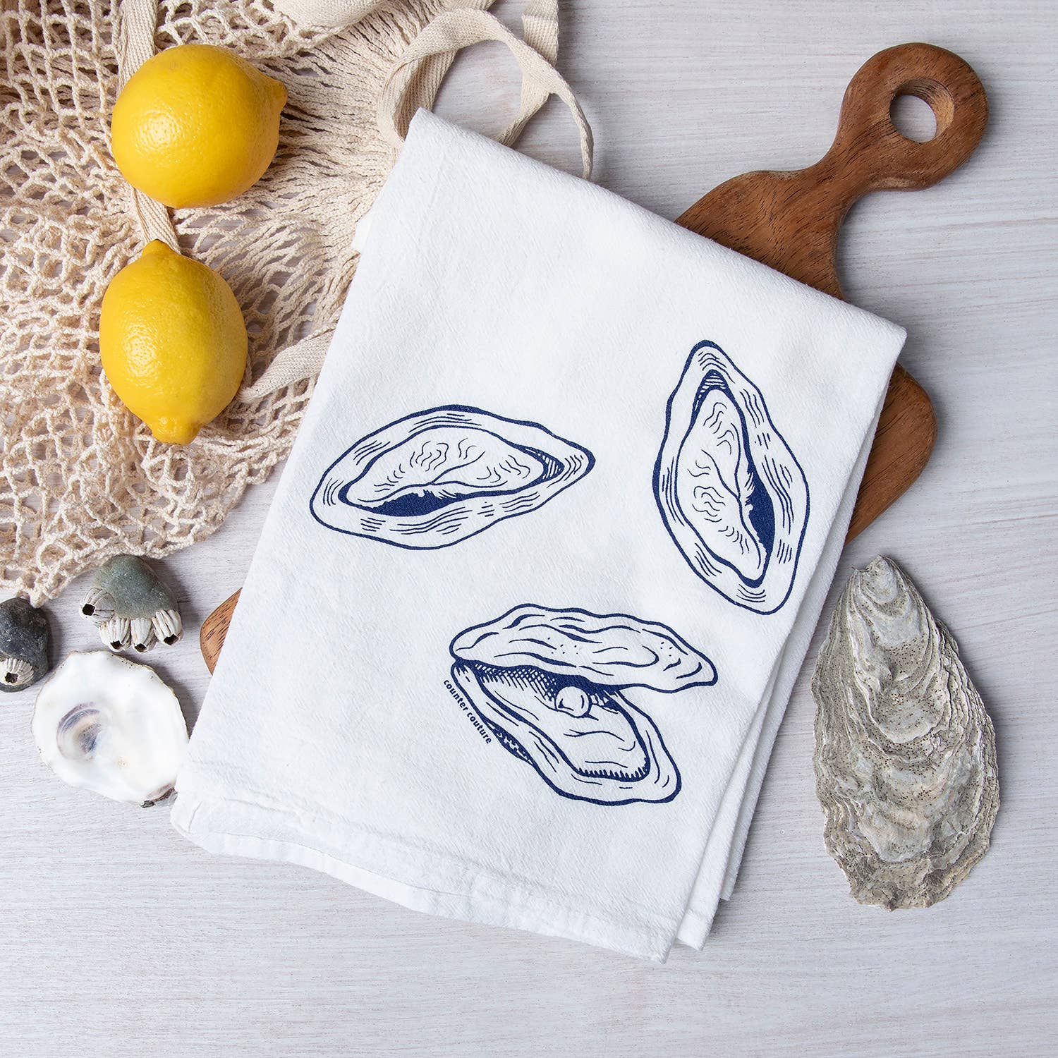 Counter Couture - Wholesale Tea Towel - Oyster Cotton Tea Towel - Absorbent Cotton 0