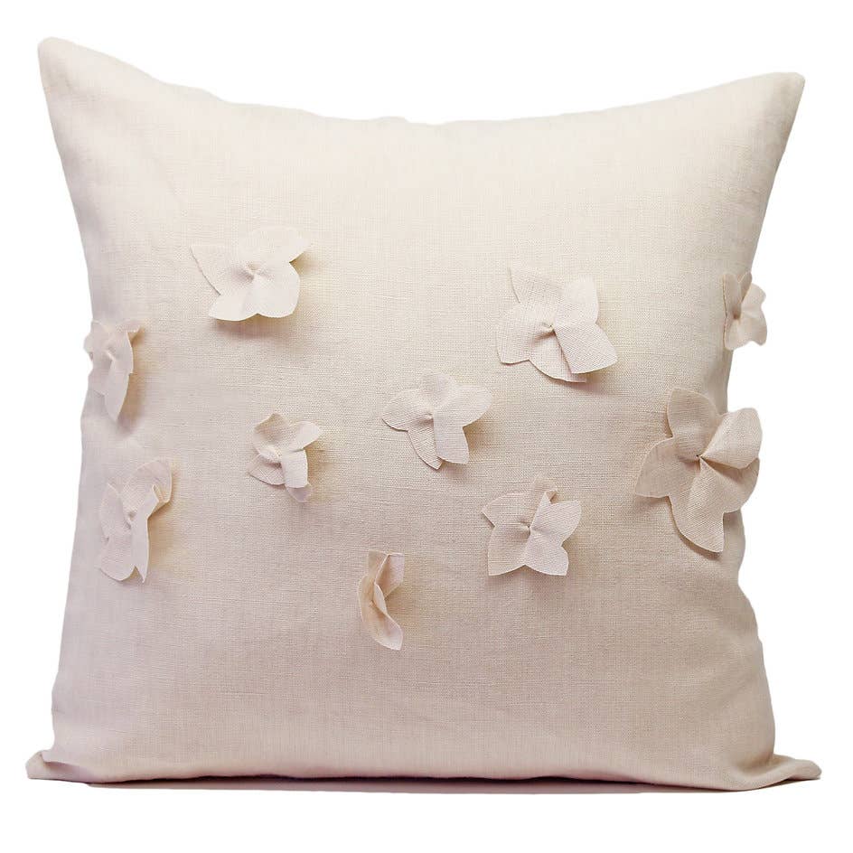 Giardino Segreto - Wholesale Throw/Decorative Pillow - JASMINE pure linen cushion4