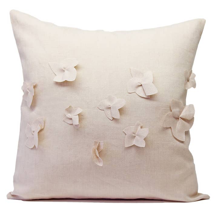 Giardino Segreto - Wholesale Throw/Decorative Pillow - JASMINE pure linen cushion4