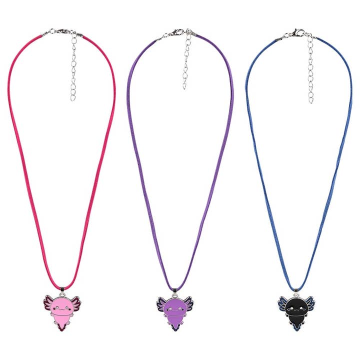 La Luna Bella - Toys - Wholesale Kids Necklace - Kids - 16" Axolotl Necklace - LLB Toys