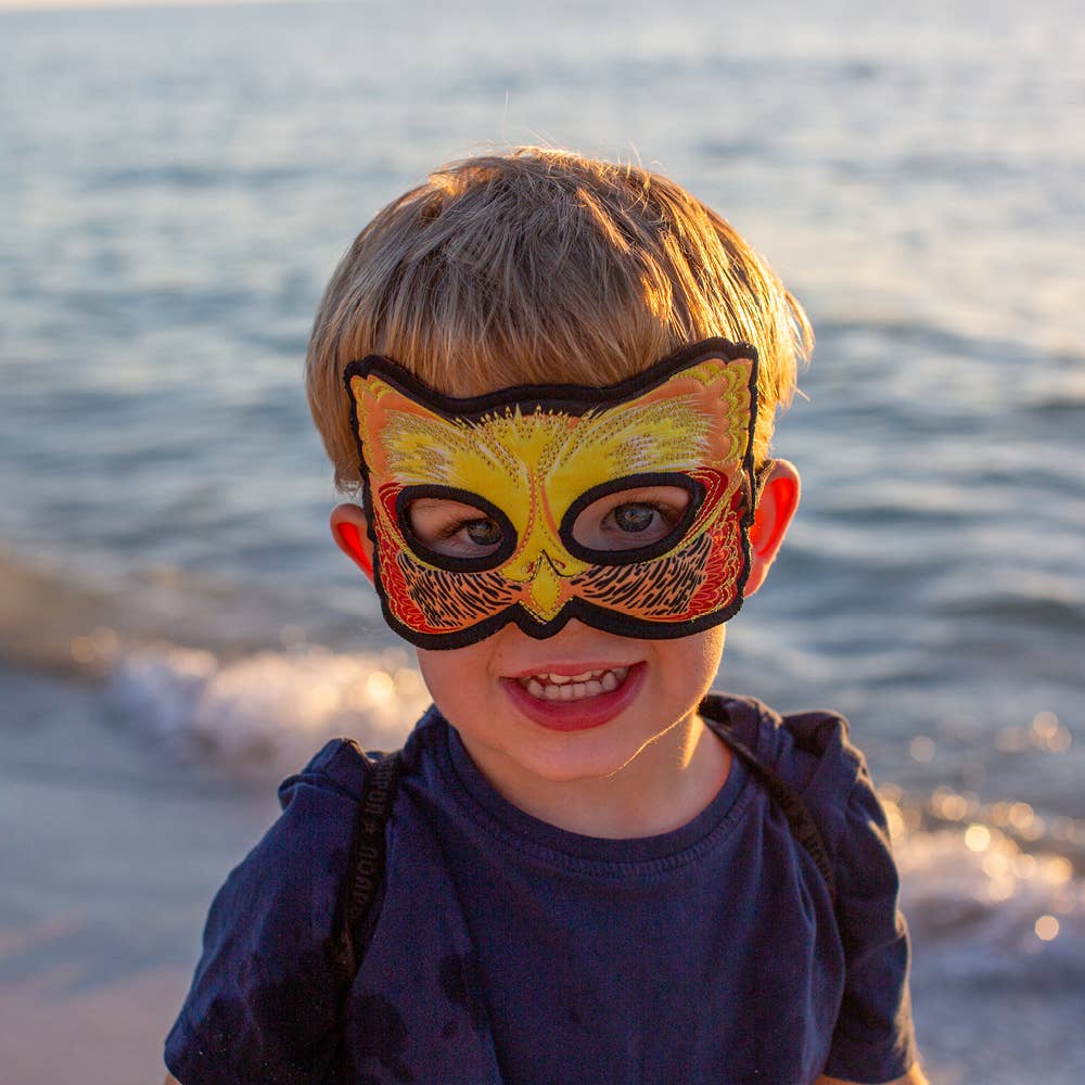 DREAMY DRESS-UPS® - Vente Cape – enfant - Ailes de faisan doré+masque (costume cape pour enfants)3