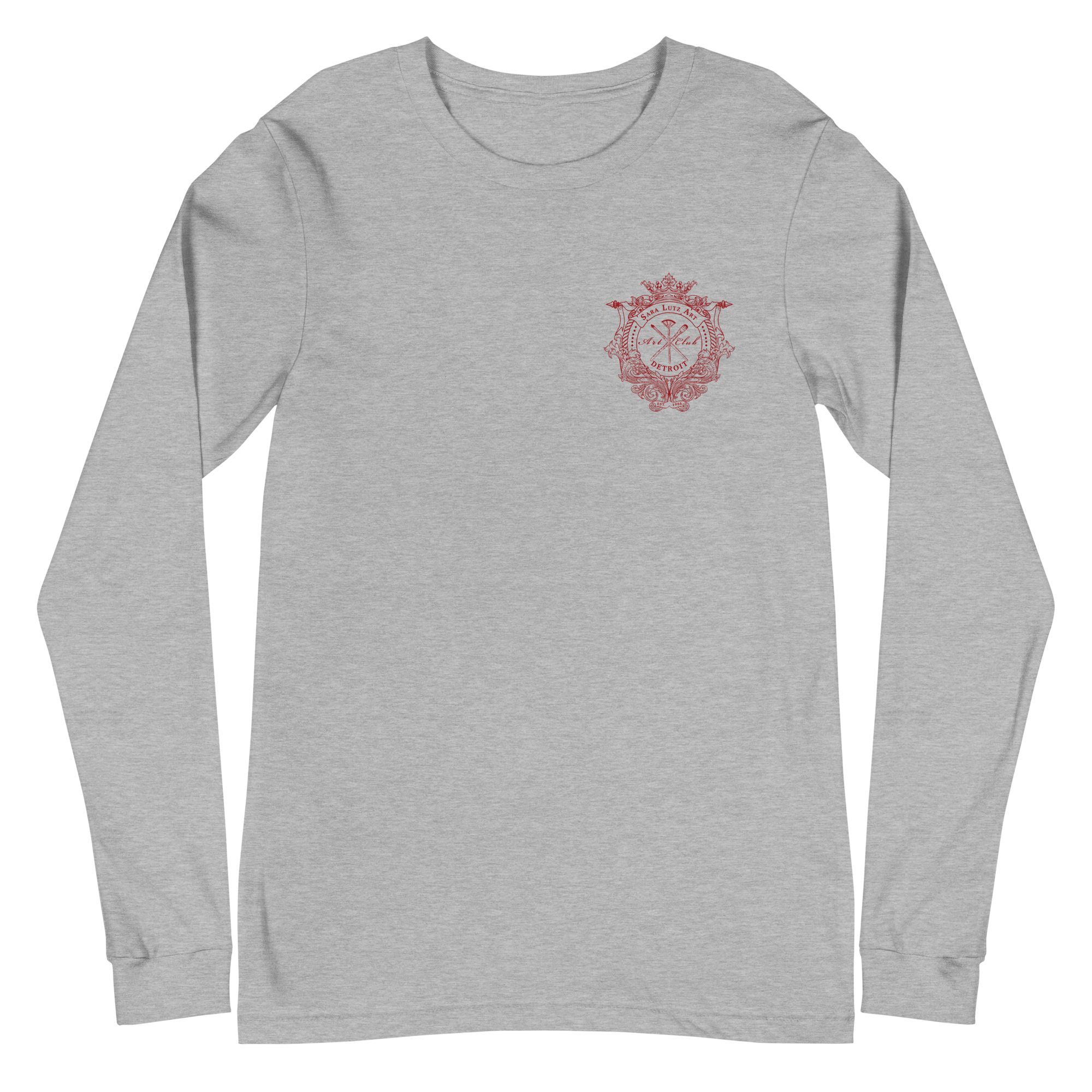 Sara Lutz Art - Wholesale Screen Printed T-Shirt - Unisex - Art Club Crest Long Sleeve Tee7
