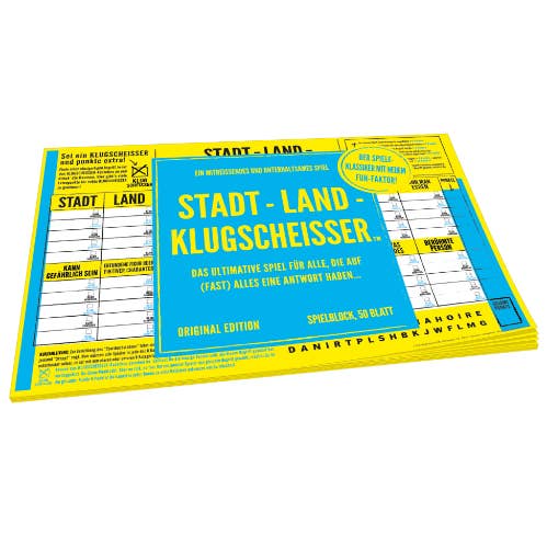 DE Stadt-Land-Klugscheisser - ORIGINAL for wholesale by Hygge Games EU