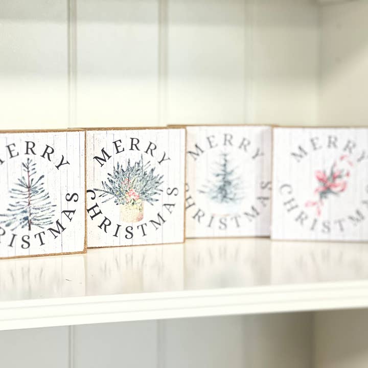 Farmhouse Christmas Mini Sign Set for wholesale by Thompsons Handmade Country LLC