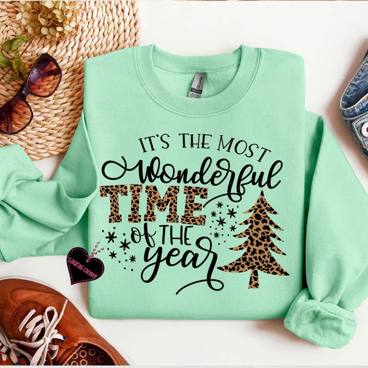 Lauras Closet - Wholesale Graphic Sweatshirt - Women's - Most Wonderful Time of the Year- Graphic Tee 3