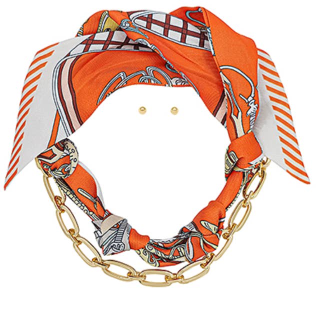 Grace Ann Designs - Wholesale Scarf - Women's - Scarf and Chain Necklace