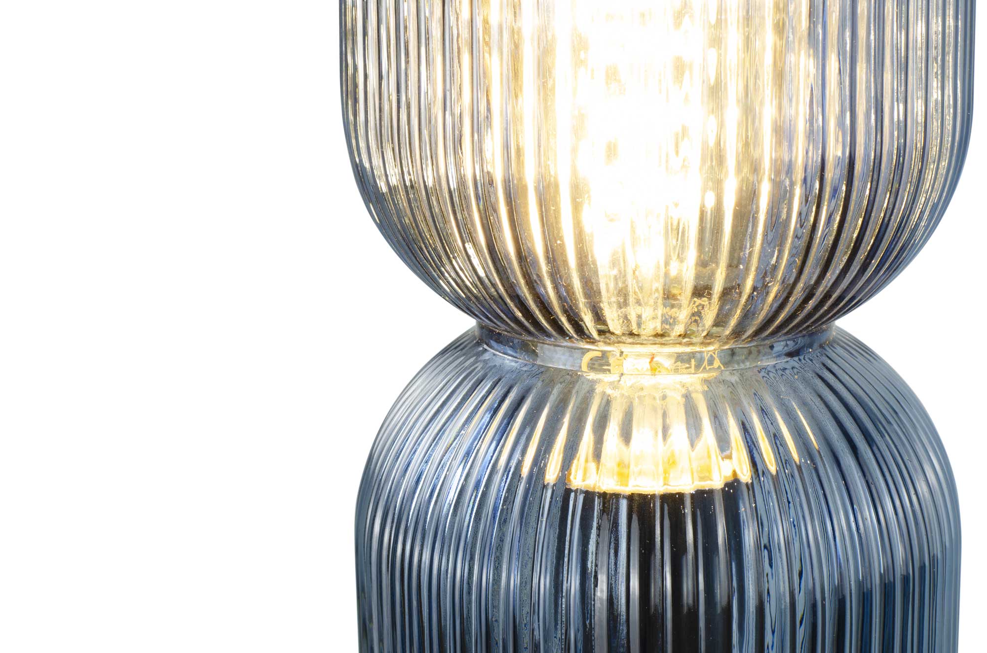 C-Création – Großhandel Stehlampen – Charmy farbige Tischlampe aus geriffeltem Glas27