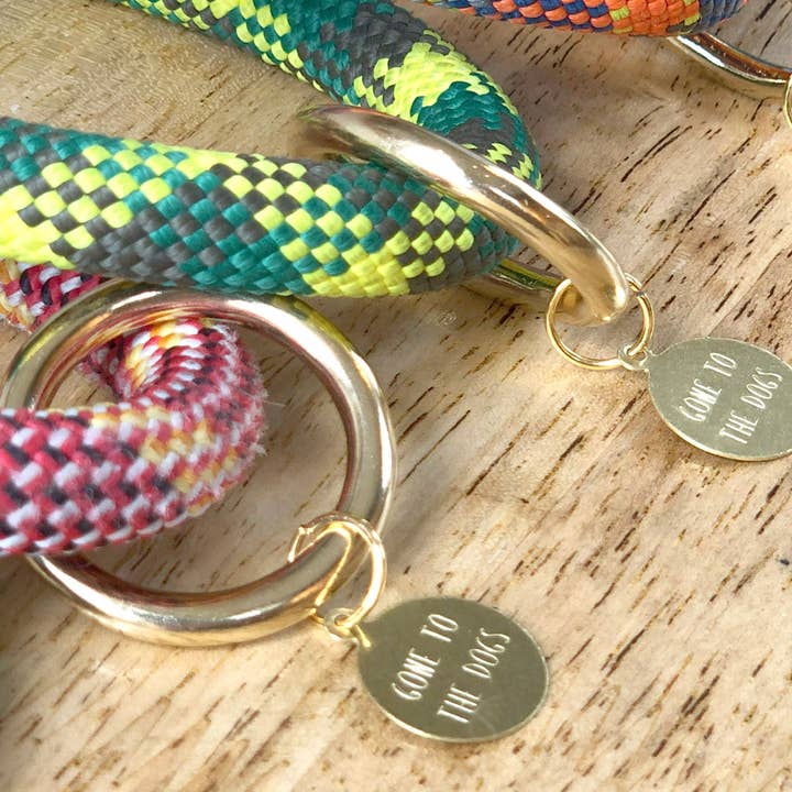 Saimin Flat Rope Collar - Green for wholesale on Faire2