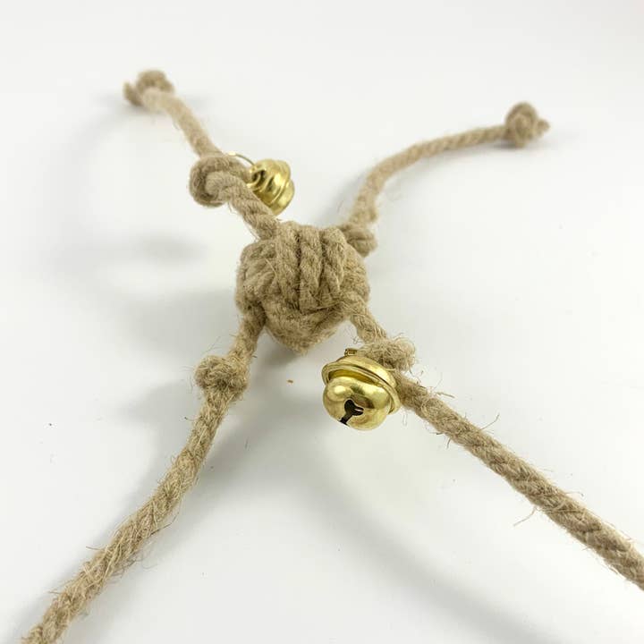 Pawsome Pet Toys – wholesale Leksaksset - Katt – Uppsättning 4 hampa katt leksaker med klocka