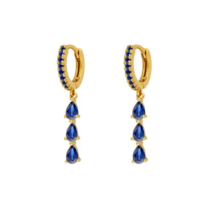 Oorbellen marisol blauw voor wholesale door Rosies