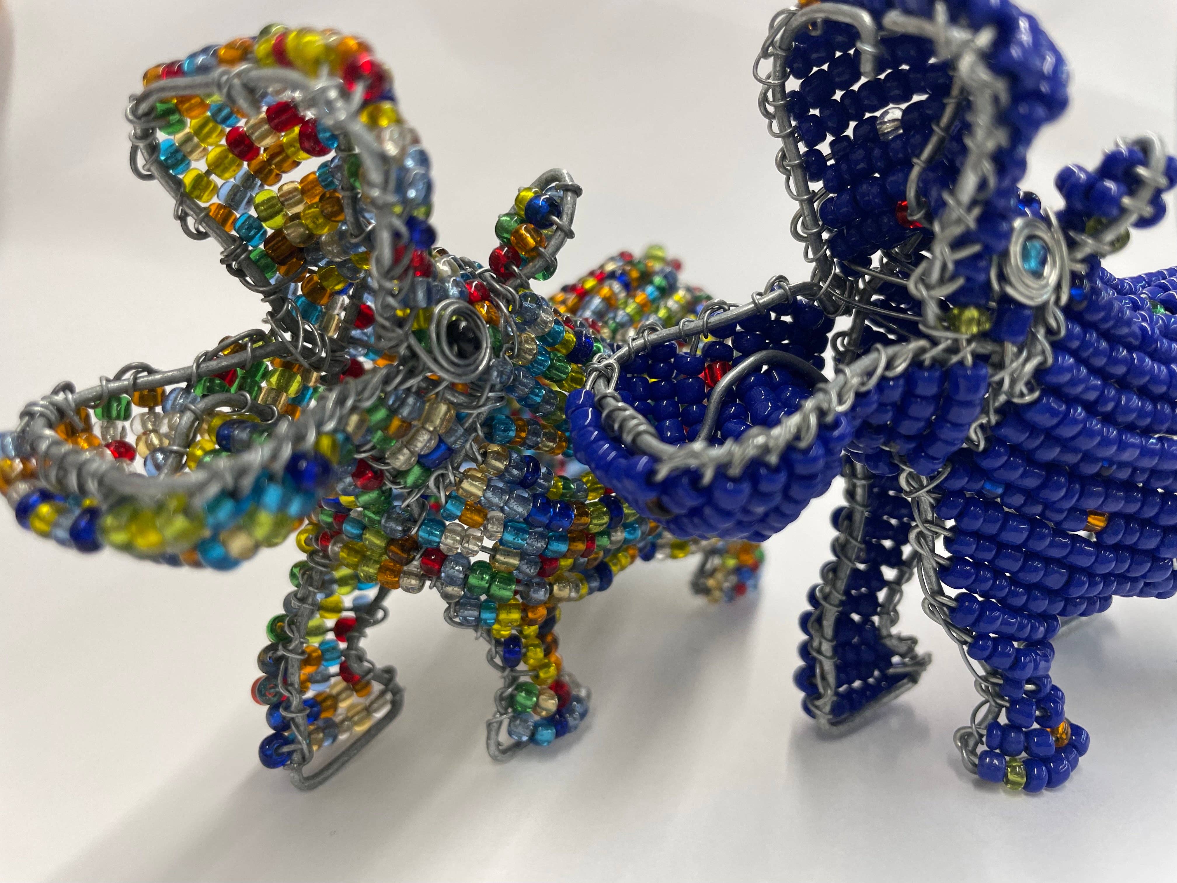 Wanderlust Global - Wholesale Decorative Figurine - Small Beaded Safari Animals3