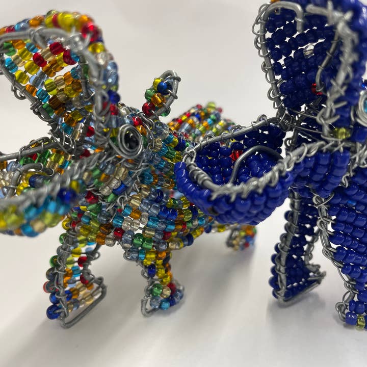 Wanderlust Global - Wholesale Decorative Figurine - Small Beaded Safari Animals3