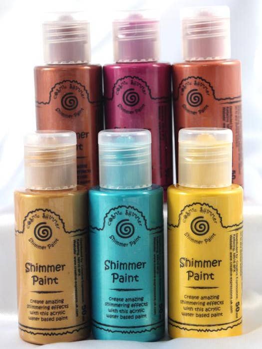 Cosmic Shimmer pintura acrílica satinada para venta al por mayor de Ecstasy Crafts Distributing