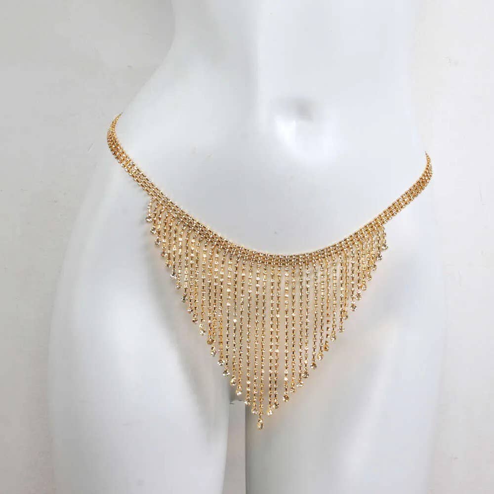 Syrrios Gifts LLC - Vendita all'ingrosso Catena per viso/corpo - Cintura Sexy con Perizoma di Strass Gioielli per il Corpo Lingerie Cristallo1