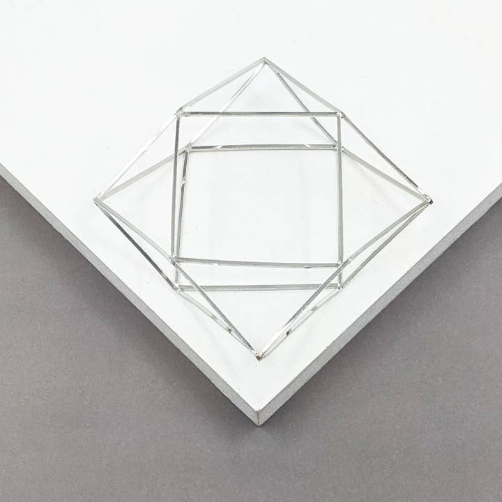 Statement geometric bangle for wholesale by Tempest Designs