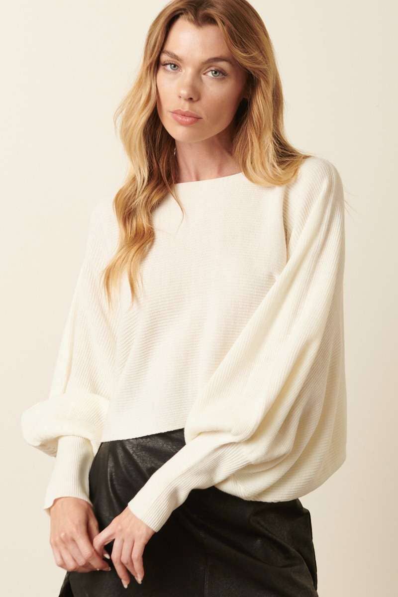 mittoshop - Wholesale Pullover-trui - Dames - GEBREIDE TRUI MET LANGE MOUWEN EN DOLMAN MET BOOTHALS12