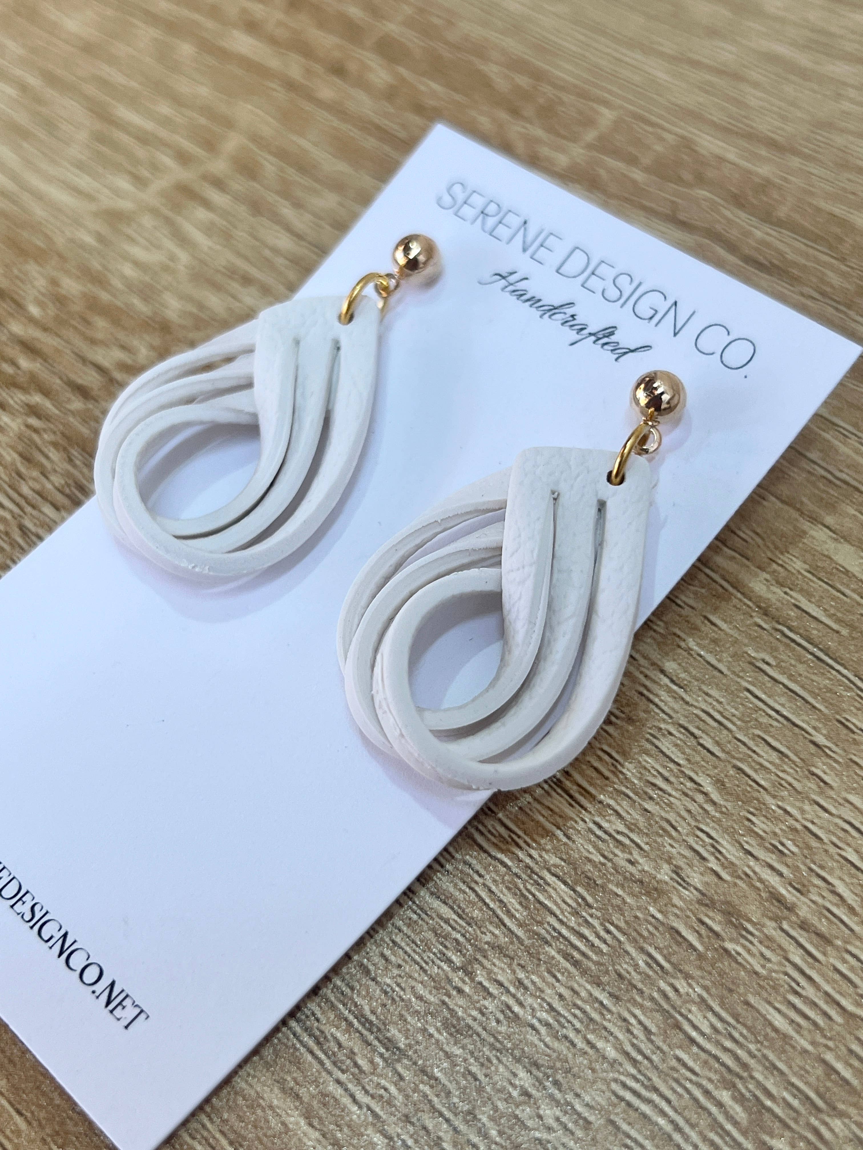 Serene Design Co. - Wholesale Dangle Earrings - Leather Dupe Loop Earrings3