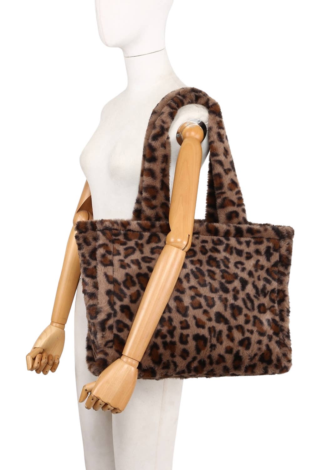 Ellas Trading – wholesale Tote bag – Women's – Leopard Print Tote Bag with Soft Shoulder Handle Design7