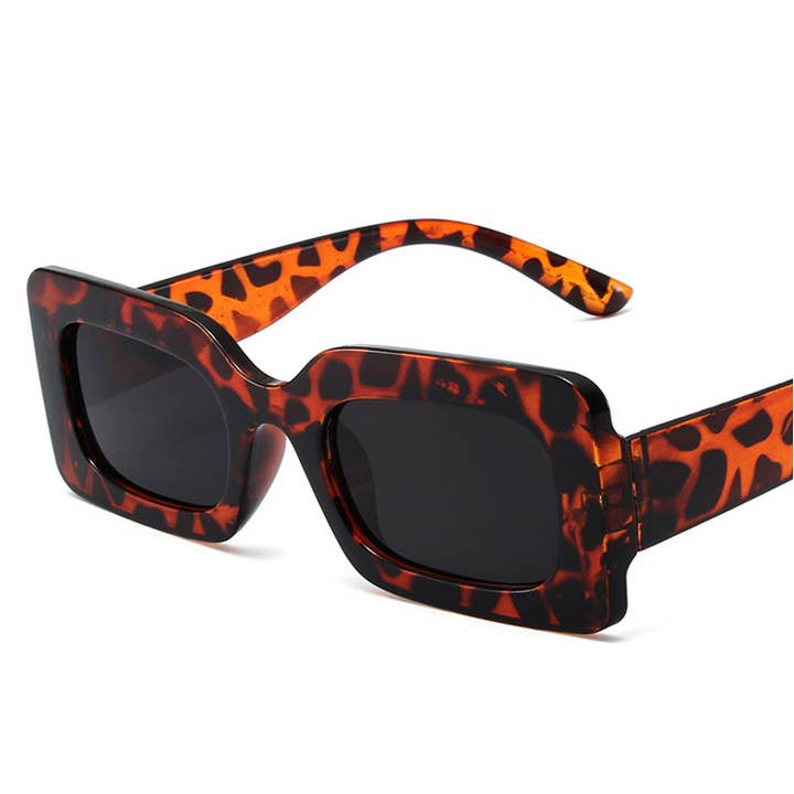 ACCITY - Wholesale Sunglasses - Women's - Trendy Small Square Jelly Sunglasses, Retro Style_CWASG00742