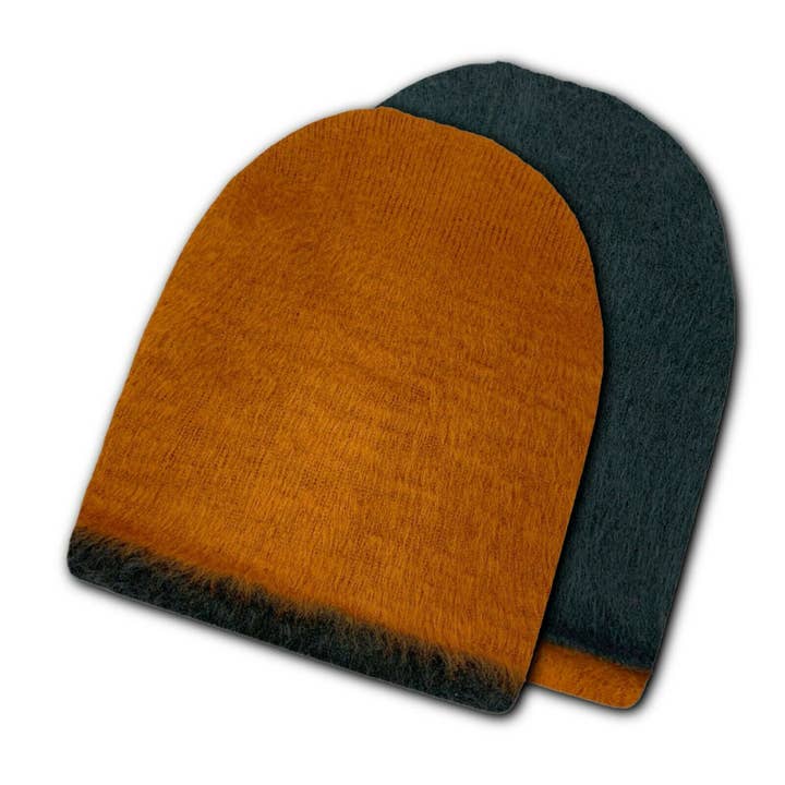 ECUALAMA - Venta al por mayor Gorro de lana - Unisex - Gorros unisex reversibles de lana de alpaca cepillados hechos a mano en Ec