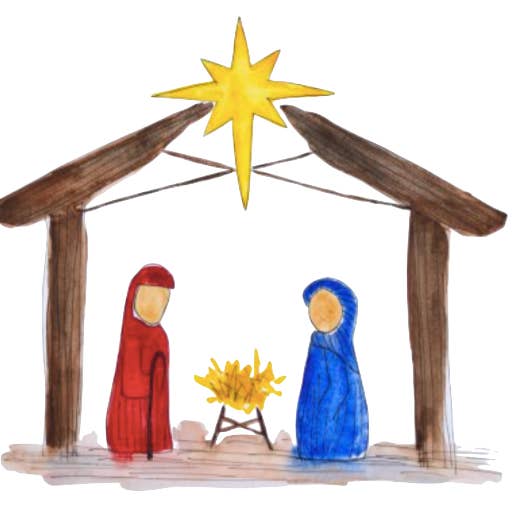 Anna Whitham Co. - Wholesale Tea Towel - Nativity Tea Towel2