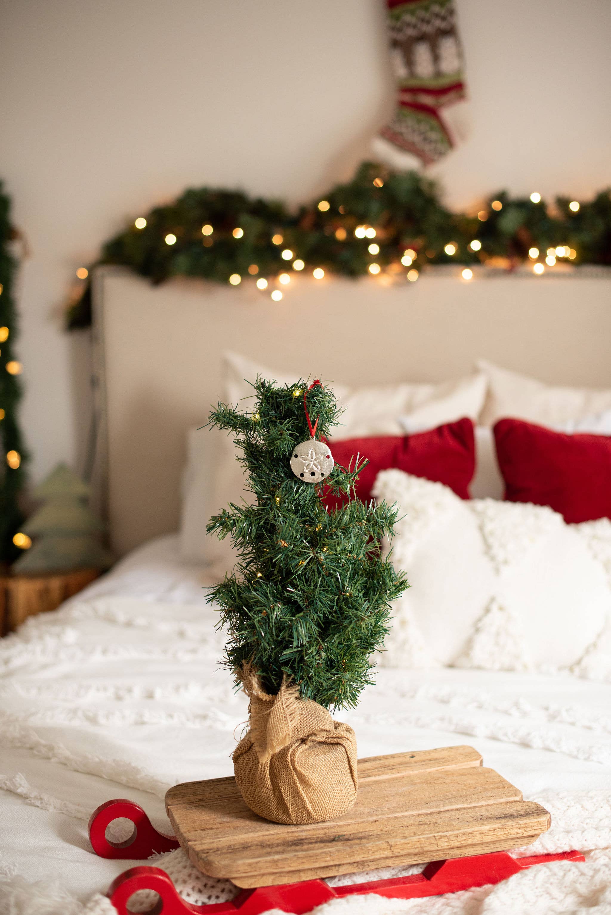 House of Morgan Pewter - Wholesale Ornament - Handmade Sand Dollar Seashell Christmas Ornament Pewter4