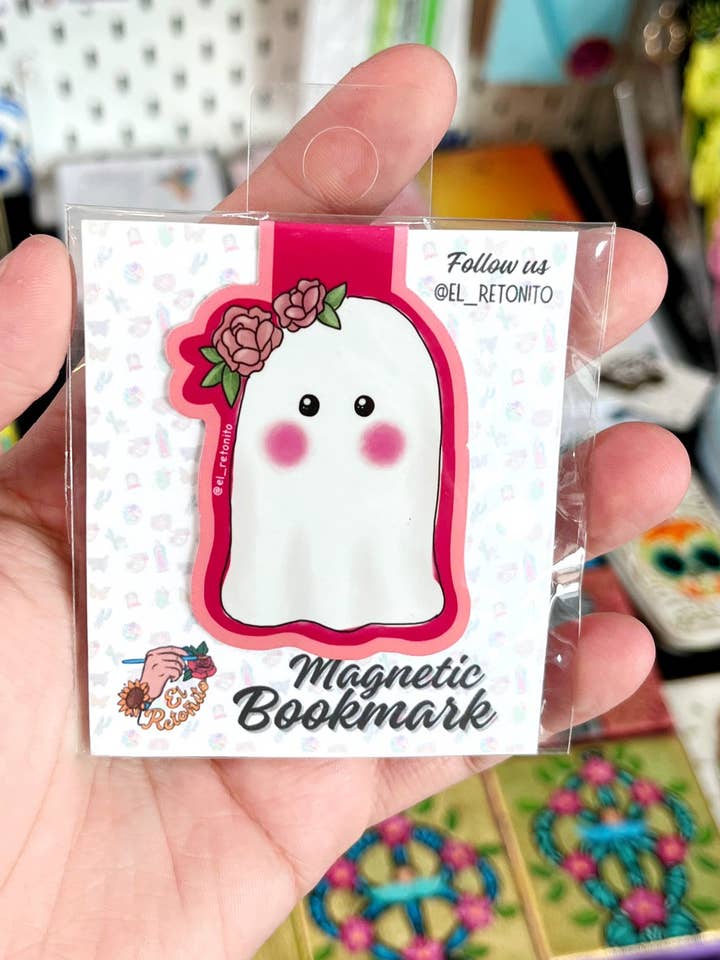 Ghostie Magnetic Bookmark for wholesale by El Retoñito