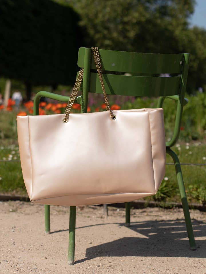 Félix guld metallisk læder muletaske for engroshandel hos Marli