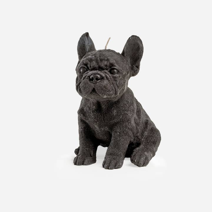 Bougie bouledogue français (noire) pour la vente par Love Ally