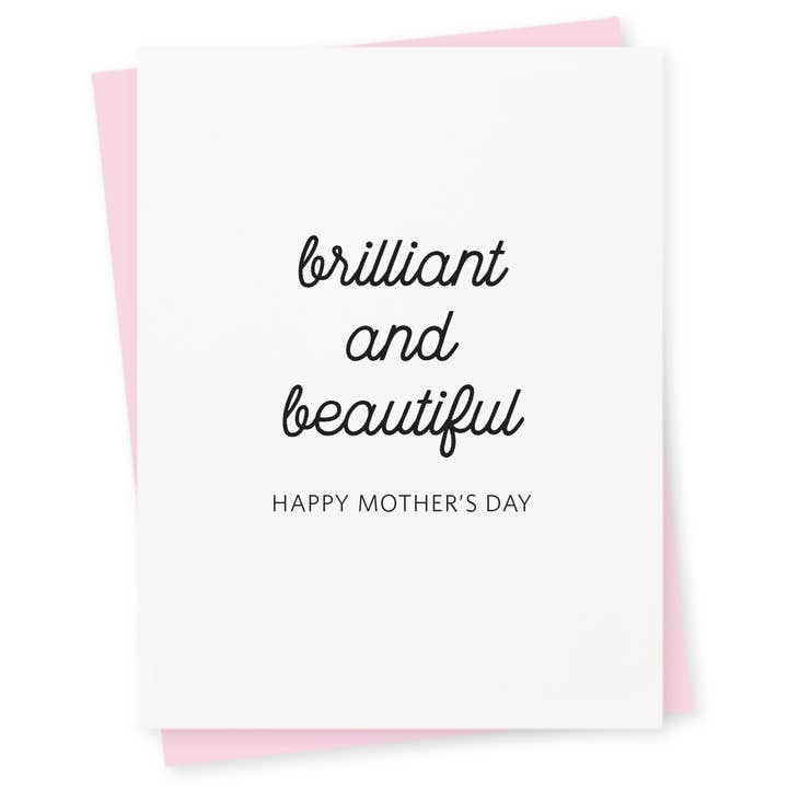Brilliant Letterpress Mother’s Day Card for wholesale by 417 Press