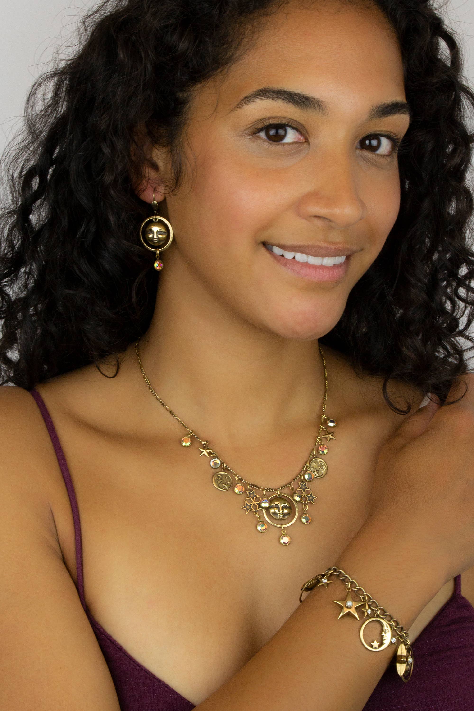 Anne Koplik Designs, Inc. – Großhandel Halsband/Collier – Halskette Luna Crystal Charm1