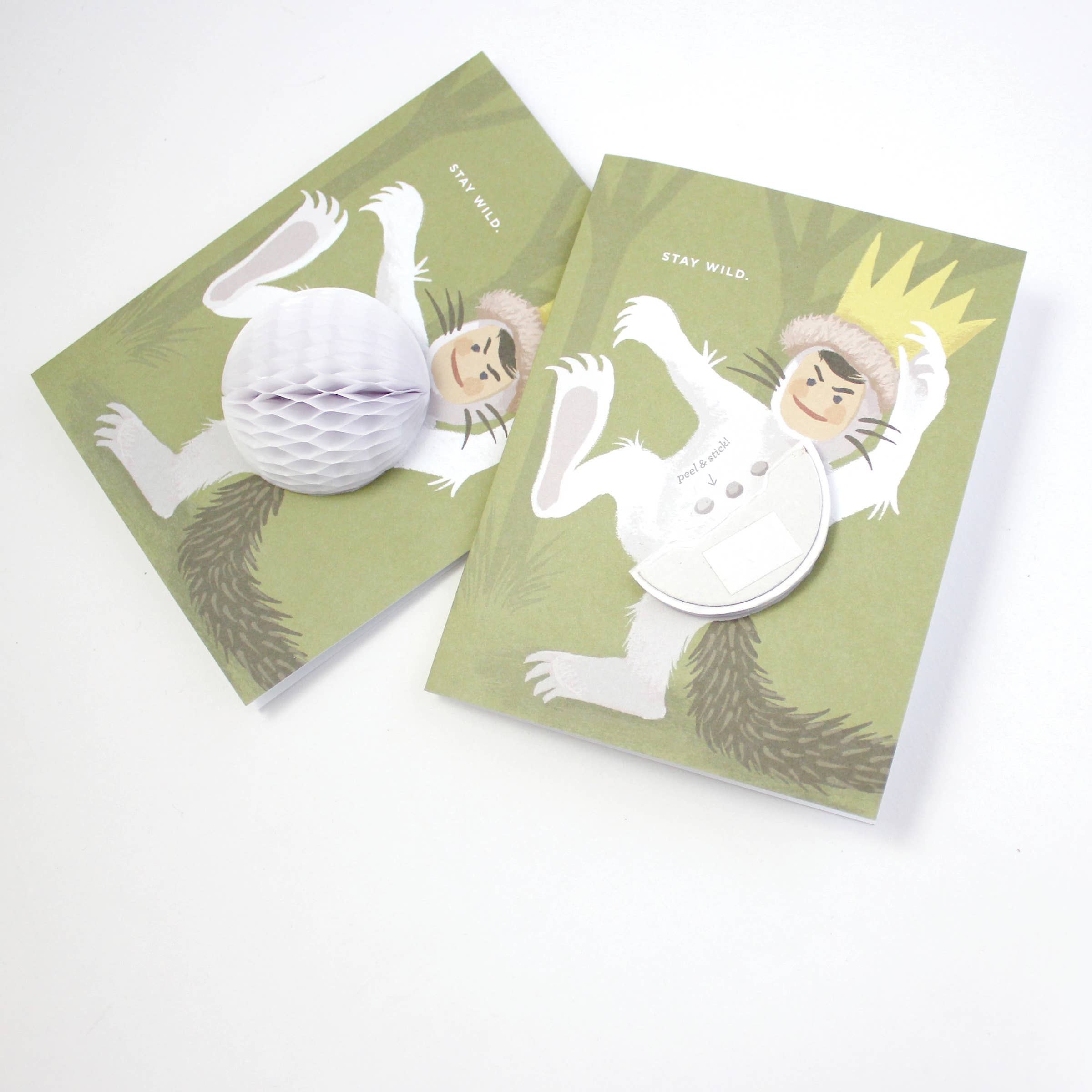 Inklings Paperie - Wholesale Birthday Card - Pop-up Card - Stay Wild - Everyday4