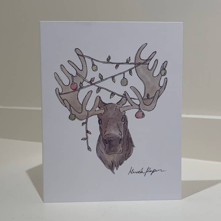 Elg Design Julekort for engroshandel hos Red Fox Design Studio