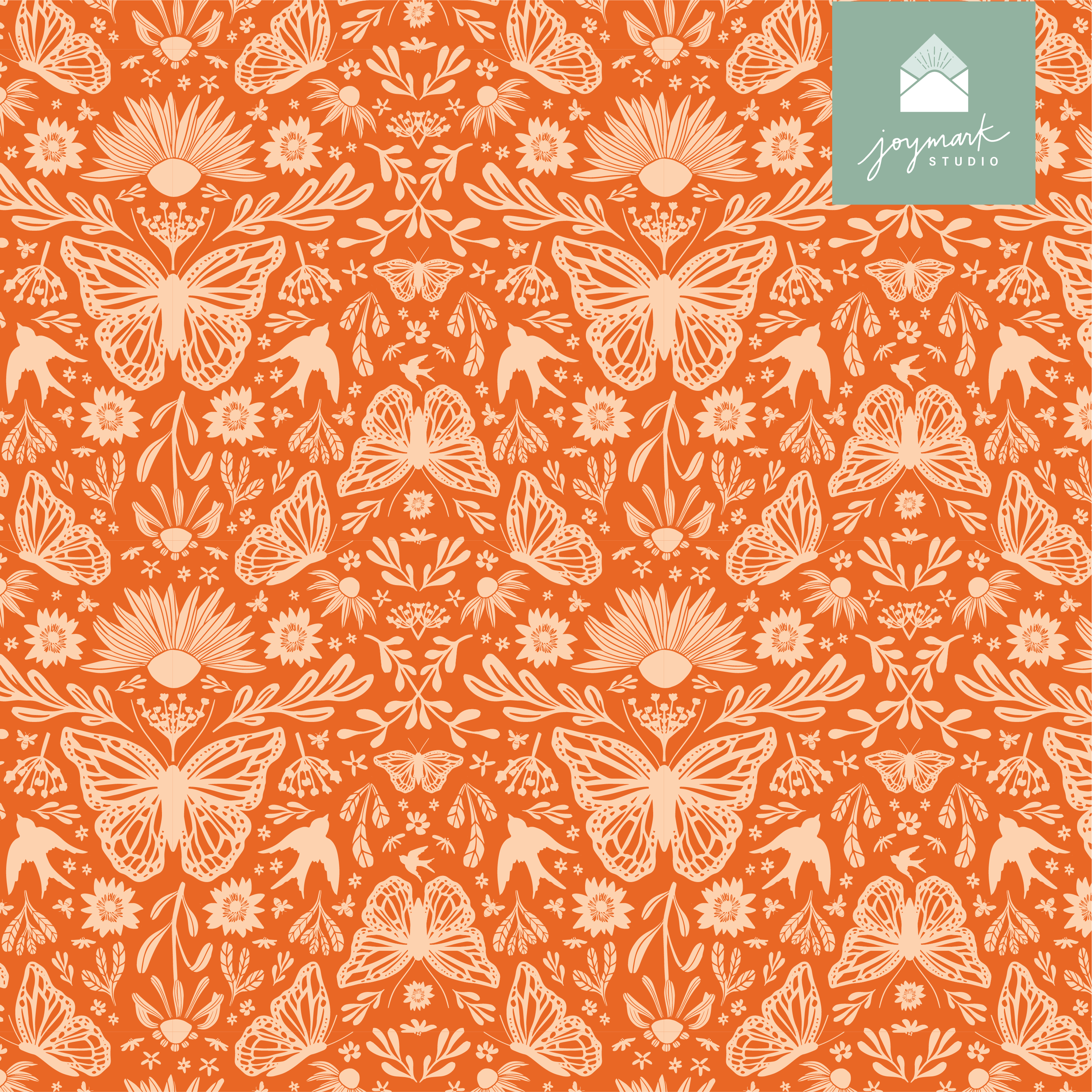 Joymark Studio - Wholesale Tea Towel - Mariposa Motif Small Butterflies Waffle Weave Tea Towel9