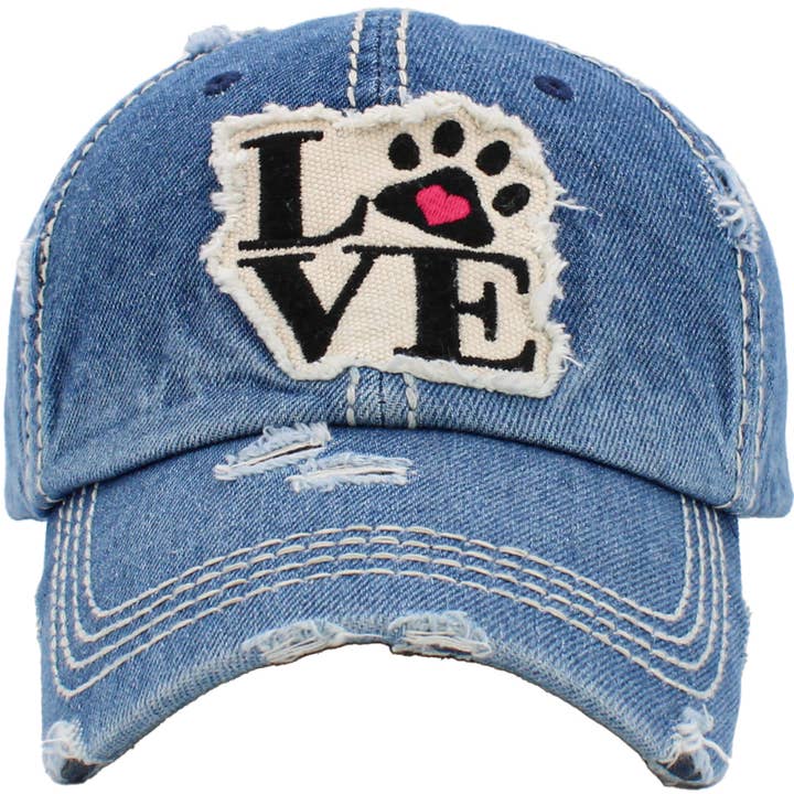 KBETHOS - Wholesale Baseball Cap - Women's - Paw Love Vintage Ballcap1