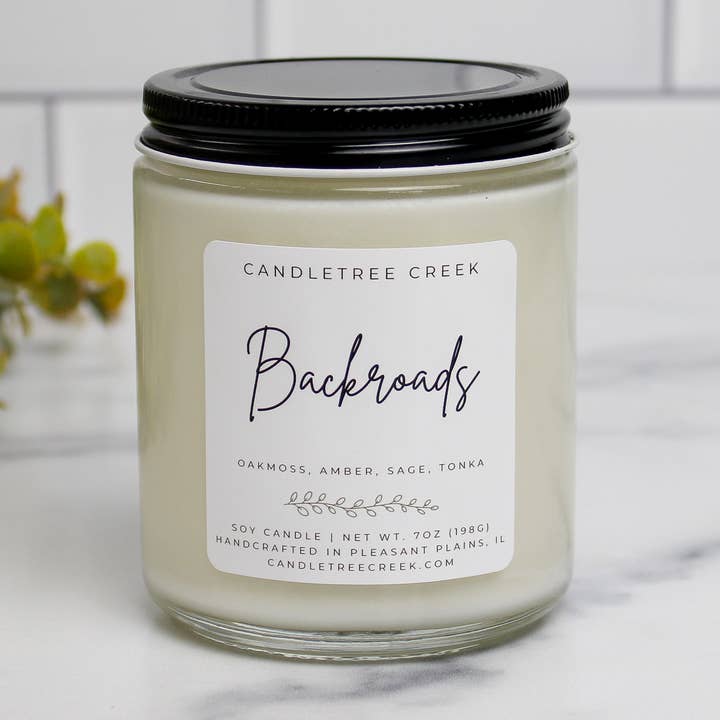Vela Backroads de 7 oz para venta al por mayor de Candletree Creek