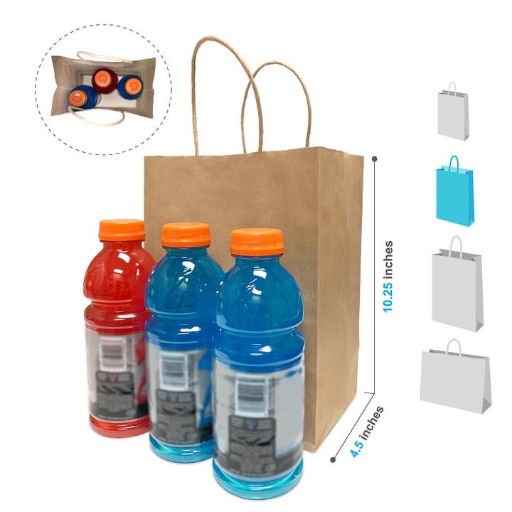 Kis Paper - Wholesale Gift Bag - Cub 8x4.75x10.25 inches Kraft Paper Bags Twist Handle