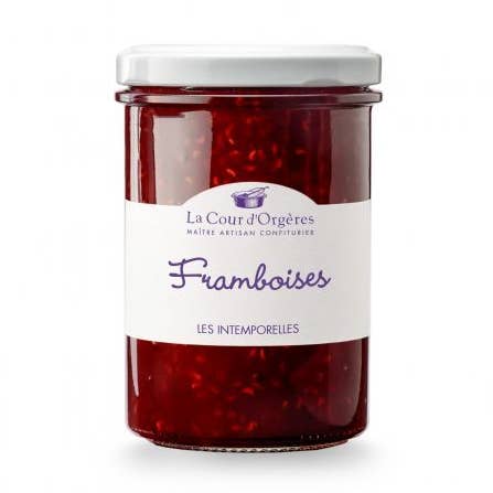 Raspberry jam 250g for wholesale by La Cour d'Orgères
