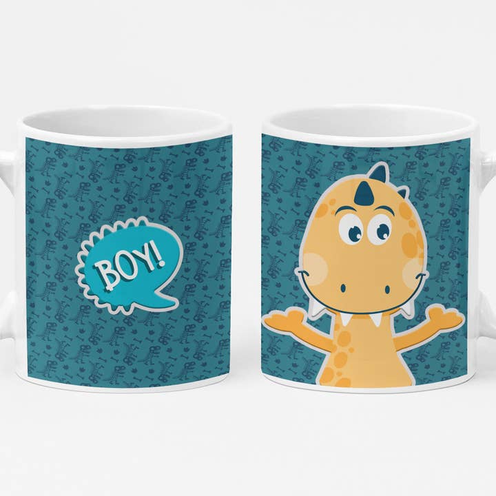 Mug en céramique Dino Boy 004 pour la vente par Charmy Gift Store