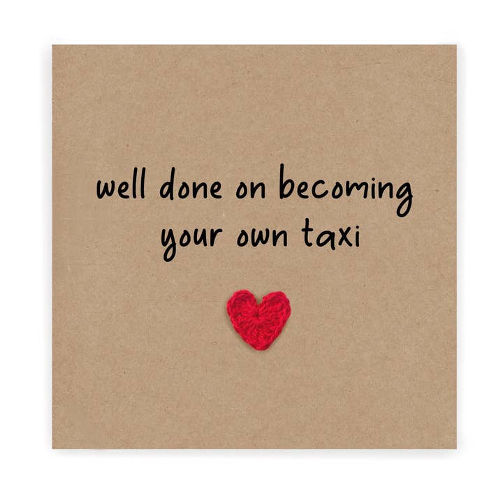 Carte humoristique « Permis réussi », carte pour nouveau conducteur, félicitations pour la vente par Fifi's Handcrafted