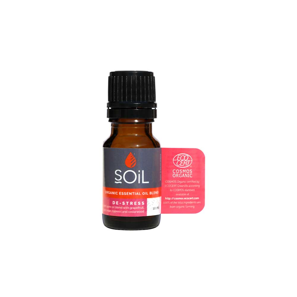SOiL Organic Aromatherapy – wholesale Essential oil – De-Stress Organic Essential Oil Blend