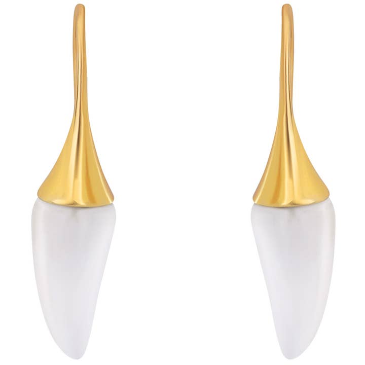 Brincos Rock Crystal Chilli Pimenta por atacado de POMEGRANATE