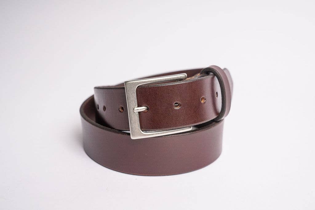 Hooks Crafted Leather Co. - Wholesale Belt - Unisex - Havana Brown Bridle Belt5