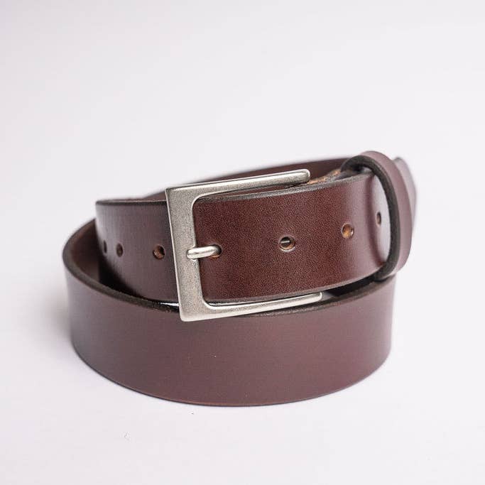 Hooks Crafted Leather Co. - Wholesale Belt - Unisex - Havana Brown Bridle Belt5