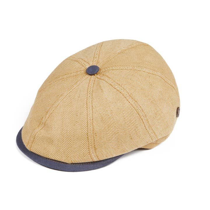 Harry Italian Summer Fitted Cap - Sahara for wholesale by Dasmarca Hats