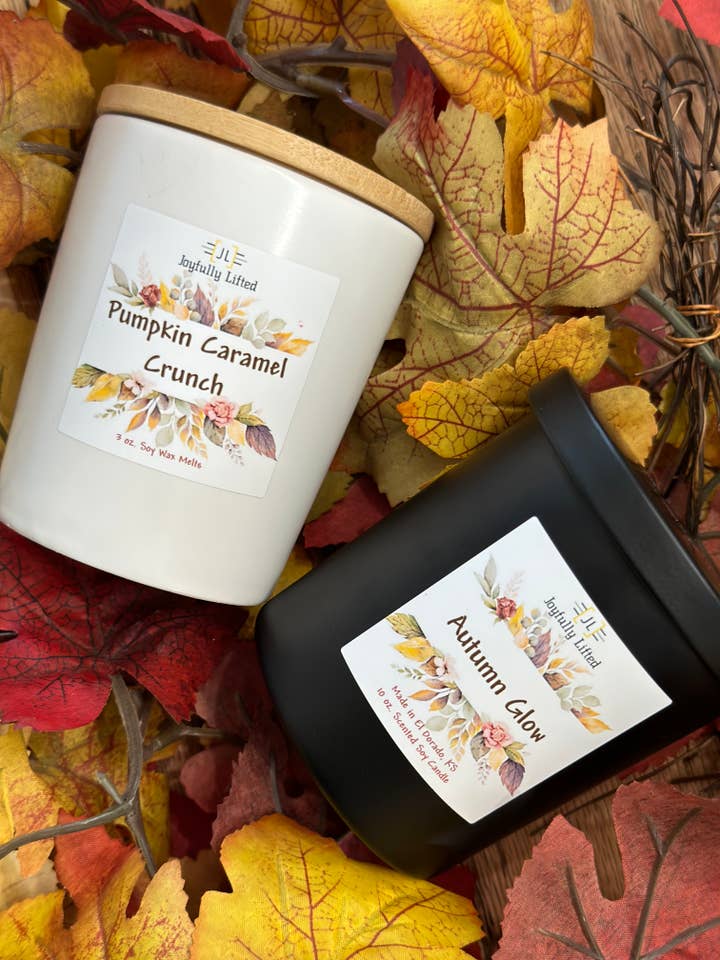 10 oz. Matte Candle with Lid ~ 2025 FALL COLLECTION for wholesale by Joyfully Lifted