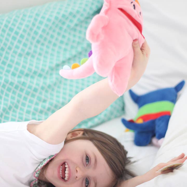 The Tooth Brigade - Wholesale Toothfairy Pillow - Kids - Ollie Pink Monster Tooth Fairy Pillow unique grandchild gift2