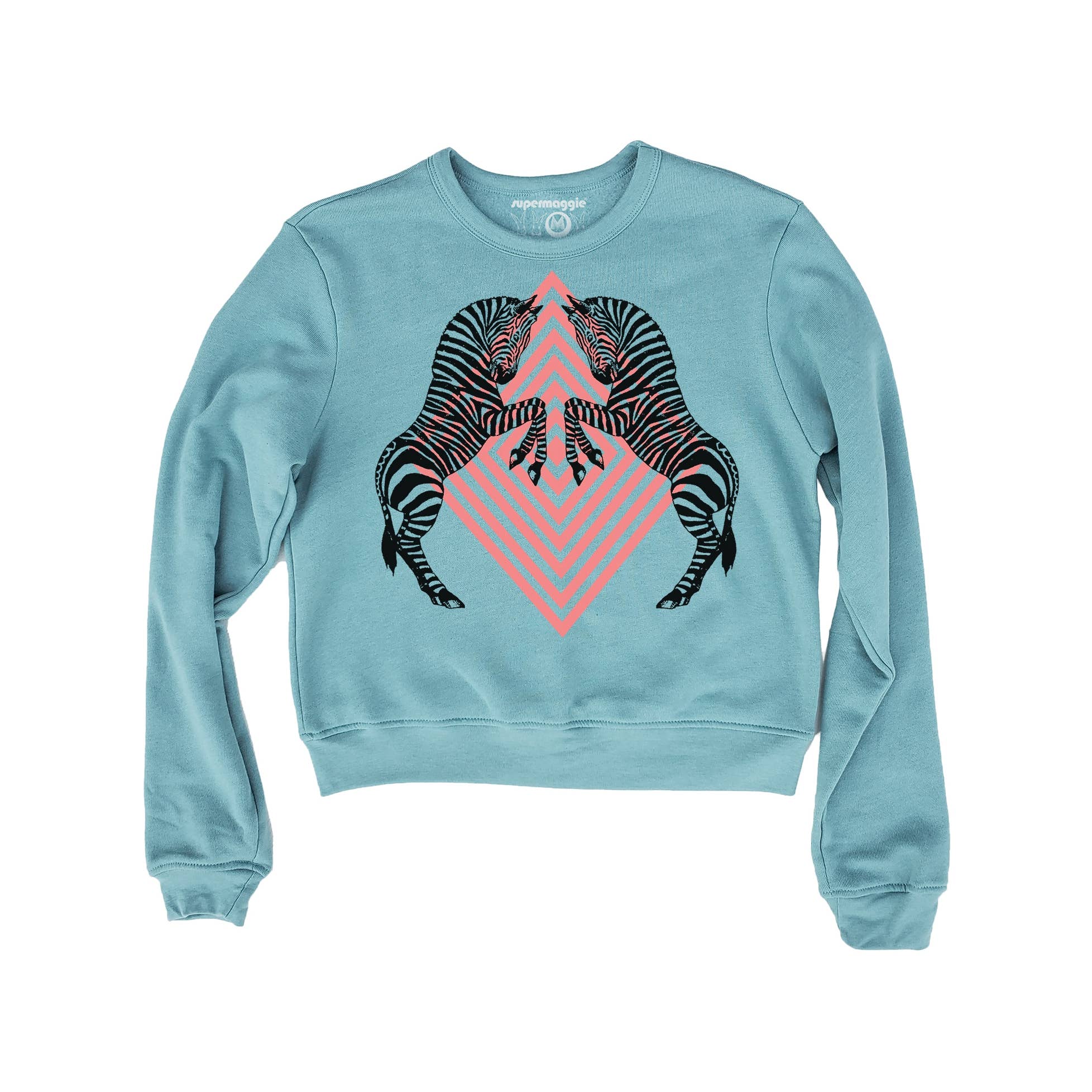 Supermaggie @ Faire - Wholesale Graphic Sweatshirt - Women's - Zebras Sabrina Sweatshirt1